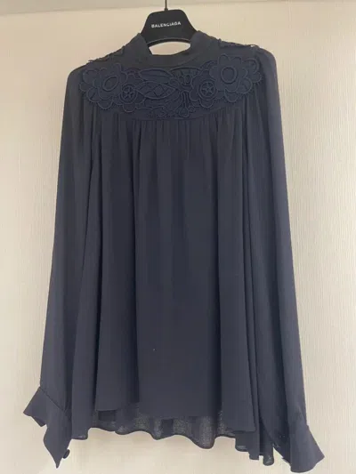 Chloé Long-sleeved Shirt In Black