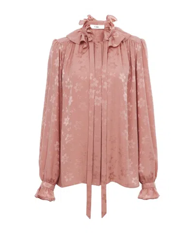 CHLOÉ CHLOÉ FLORAL PRINT TIE-NECK BLOUSE