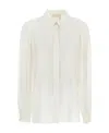 Chloé Long-sleeved Shirt In White
