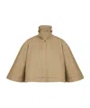 Chloé Long Sleeved Short Cape In Nude