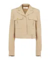 Chloé Long-sleeved Short Jacket In Nude