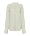 Chloé Oversized Silk Blouse In White