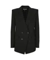 Chloé Double-breasted Wool-blend Blazer In Black