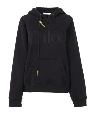 Chloé Long-sleeved Sweater In Black