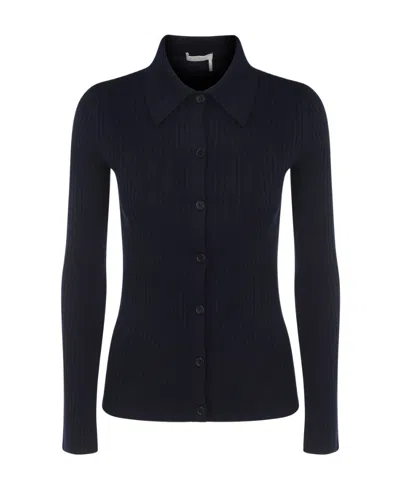 Chloé Long-sleeved Sweater In Black