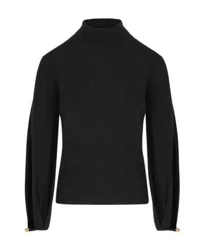 Chloé Long-sleeved Sweater In Black