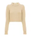 Chloé Beige Cotton And Cashmere Sweater In Nude