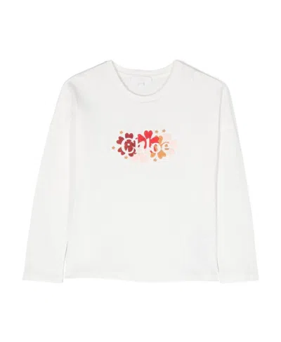 Chloé Long-sleeved T-shirt In White