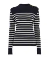 Chloé Long-sleeved Wool Coat In Black
