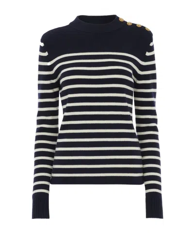 Chloé Long-sleeved Wool Coat In Black