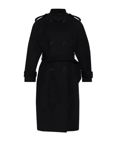 Chloé Long-sleeved Coat In Black