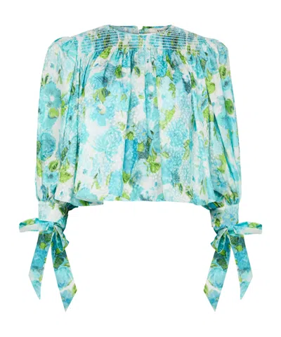 Chloé Long-sleeved Cover-up In Blue
