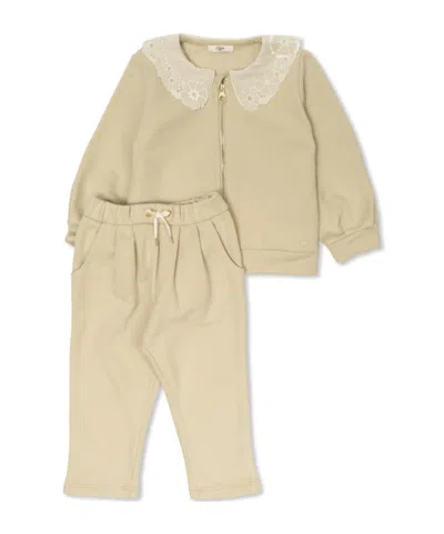 Chloé Long-sleeved Jacket And Sweatpants Two-piece Set In Nude