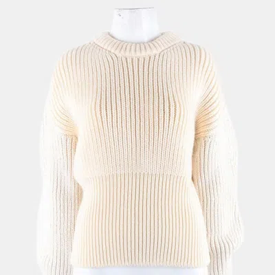 Pre-owned Chloé Long-sleeved Knit Xs In White