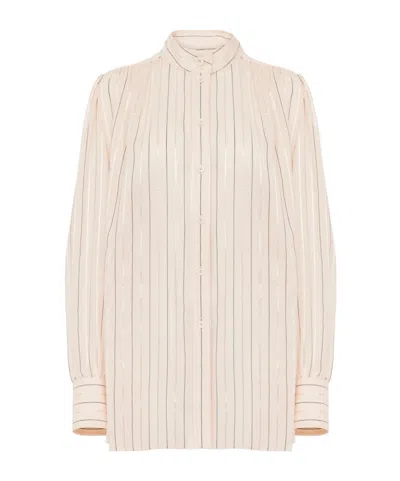Chloé Long-sleeved Shirt In Pink