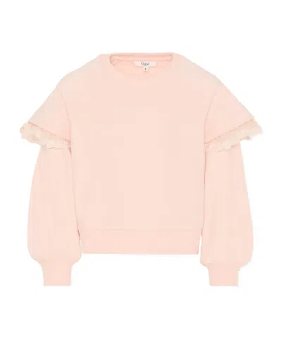 Chloé Long-sleeved Sweatshirt In Pink