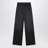 Chloé Loose Black Washed Jeans In Black