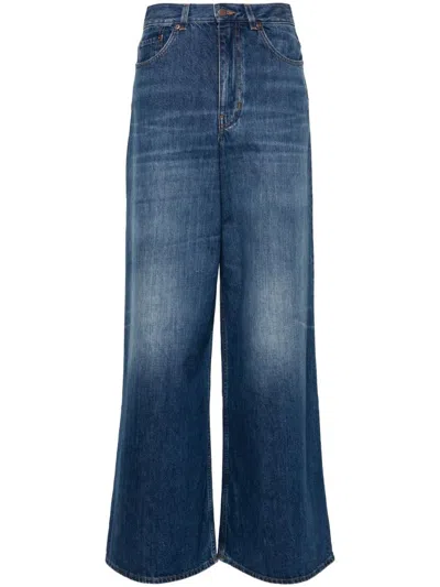 Chloé Organic Cotton Denim Jeans In Blue