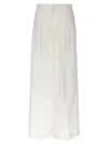 Chloé High Waist Wide Leg Trousers In White