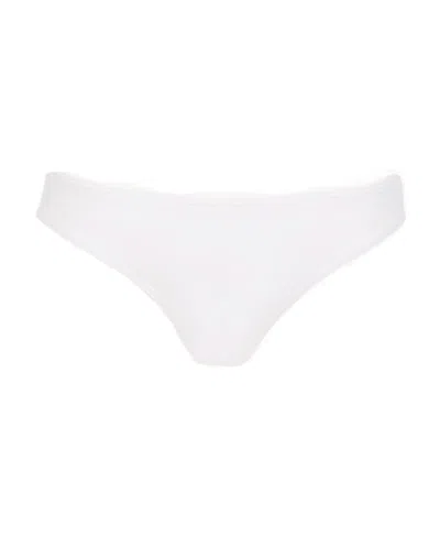 Chloé Loose Waist Bikini Swimming Trunks In White