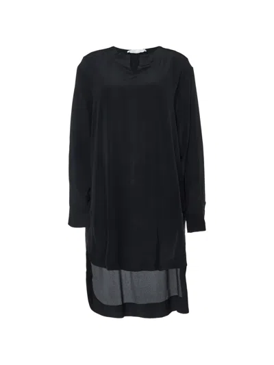 Pre-owned Chloé Loose-fit Mini Dress In Black