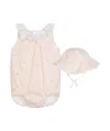 Chloé Lotus Leaf Collar Jumpsuit And Hat Set In White