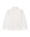 Chloé Lotus Leaf-edged Shirt In White