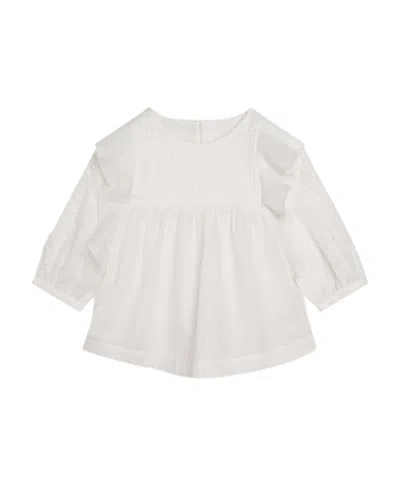 CHLOÉ LOTUS LEAF TRIMMED BLOUSE