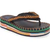 Chloé Lou Platform Flip Flop In Multi