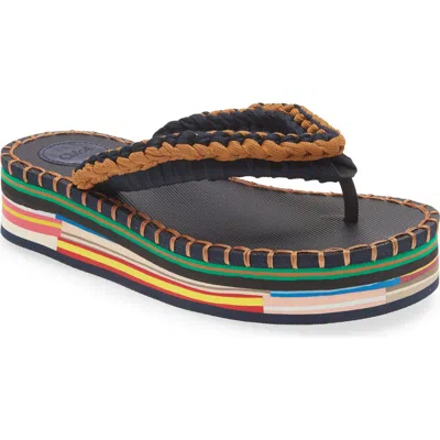Chloé Lou Platform Flip Flop In Multi