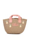 Chloé Logo-embroidered Tote Bag In Orange