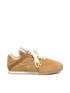 Chloé Kick Sneakers In Camel Suede In Brown