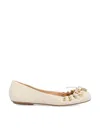Chloé Charms Ballet Flats In Neutral