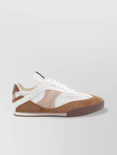 Chloé Low Top Sneakers With Fabric And Suede Upper