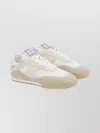 Chloé Low-top Sneakers With Rubber Sole And Mesh In Neutral