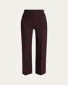 Chloé Lower Impact Wool Crepe Straight-leg Ankle Pants