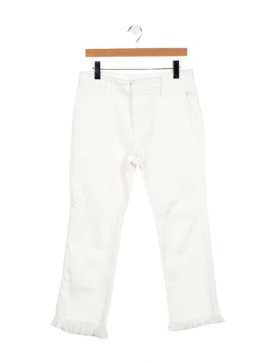 Pre-owned Chloé Low-rise Straight Leg Jeans In White