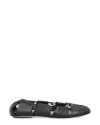 Chloé Luna Ballerinas With Gold-tone Accents And Pleated Design