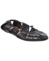 Chloé Luna Leather Ballerina Flat In Black