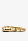 Chloé Moon Metallic Leather Ballet Flats