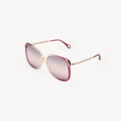 Chloé Lunettes De Soleil Aly In Brown