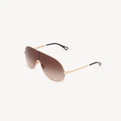 Chloé Lunettes De Soleil Aly In Brown