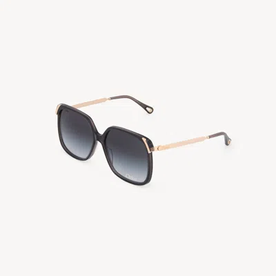 Chloé Lunettes De Soleil Aly In Black