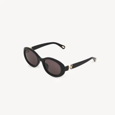 Chloé Lunettes De Soleil Marcie In Black