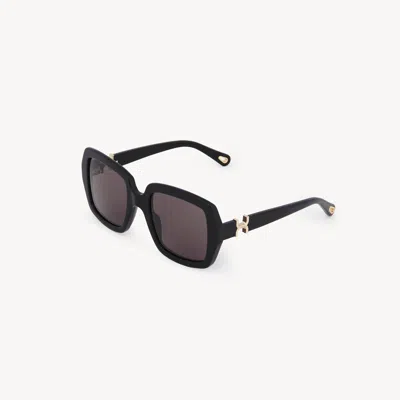 Chloé Lunettes De Soleil Marcie In Black