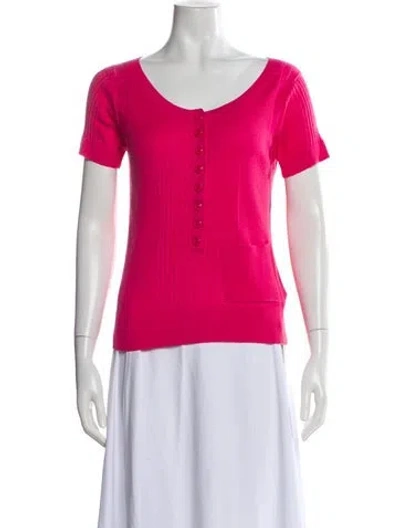 Pre-owned Chloé Lust Scoop Neck Sweater In Pink