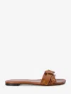 Chloé Mae Flat Mules In Brown