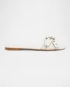 Chloé Marcie Sandals In Leather In Eggshell