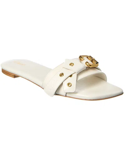 Chloé Autry White Leather Clc Sneakers In Beige