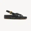 Chloé Round Toe Flat Sandals